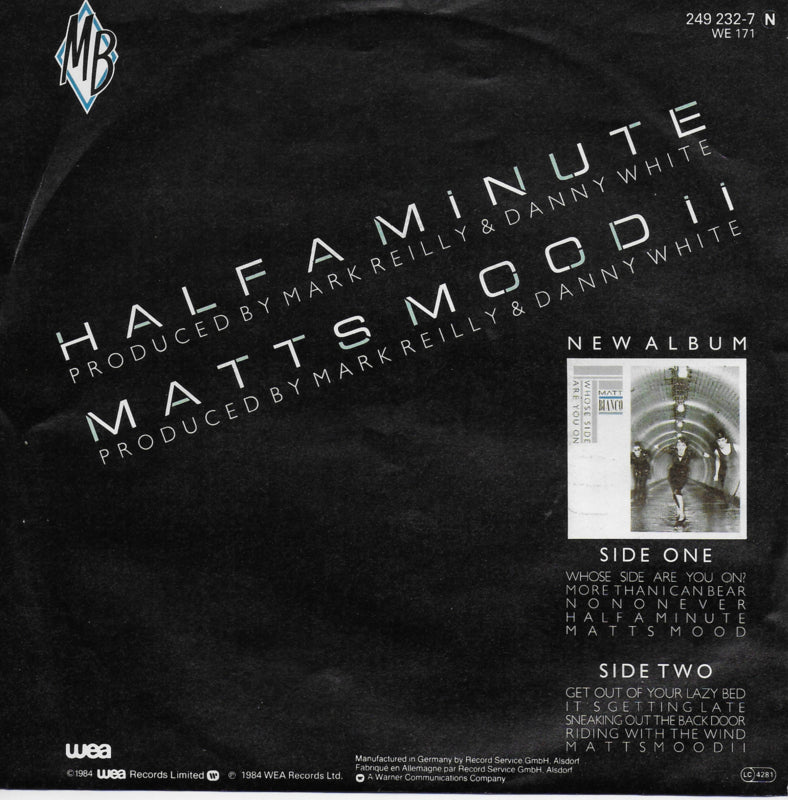Matt Bianco - Half a minute