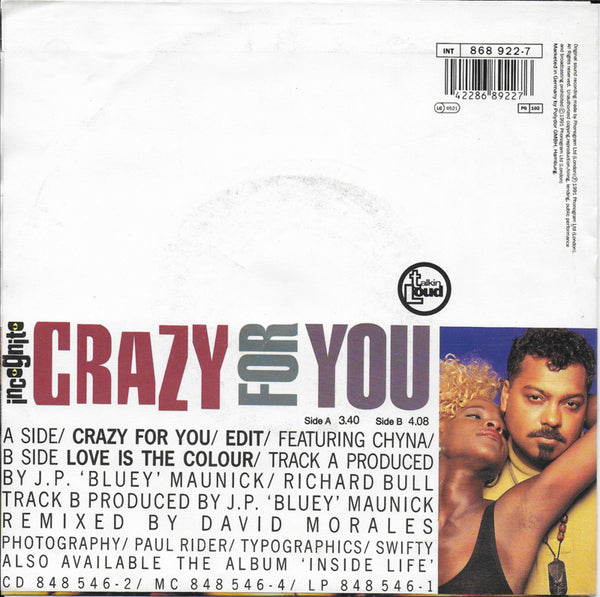 Incognito feat. Chyna - Crazy for you