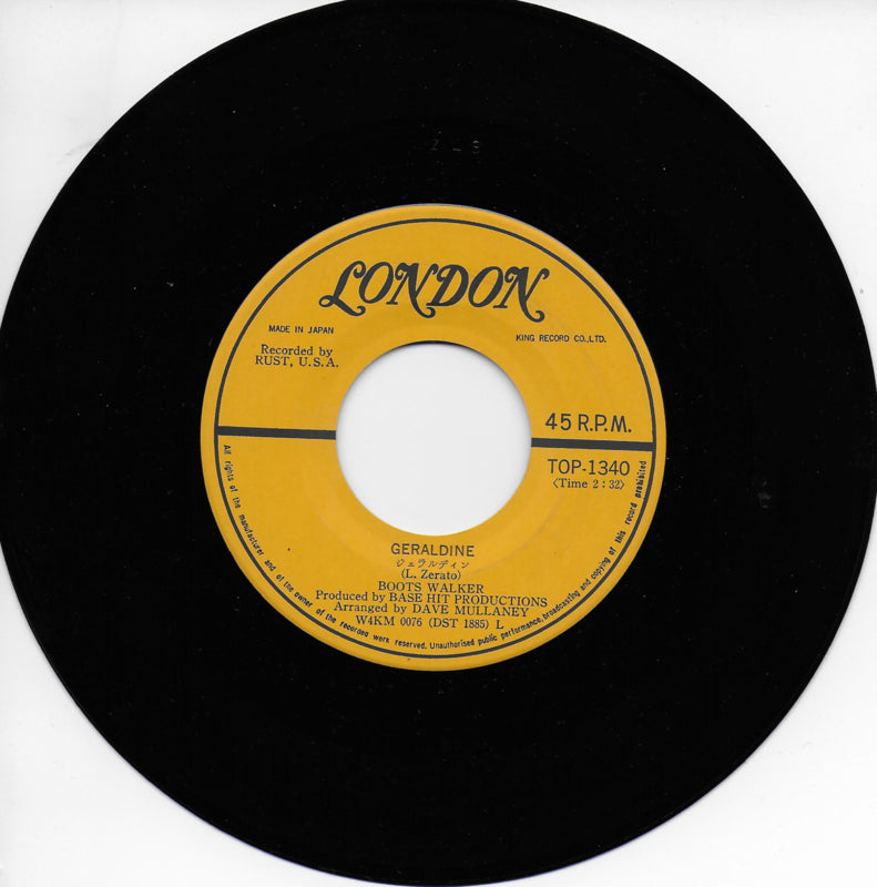 Boots Walker - No one knows (Japanse uitgave)