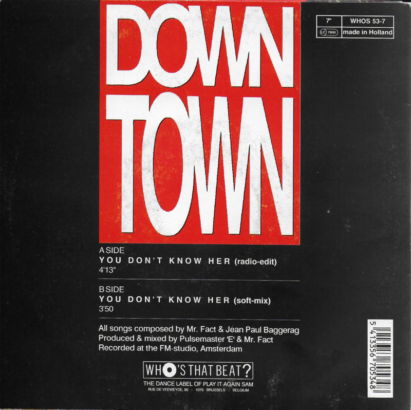 Down Town - You don't know her