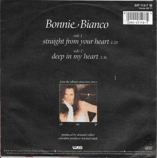 Bonnie Bianco - Straight from your heart