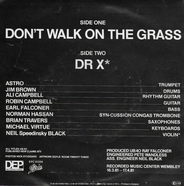 UB 40 - Don't walk on the grass