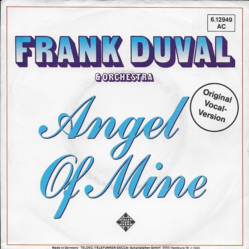 Frank Duval & Orchestra - Angel of mine