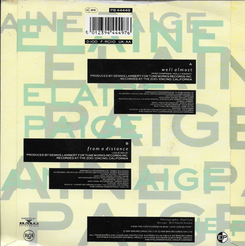 Elaine Paige - Well almost