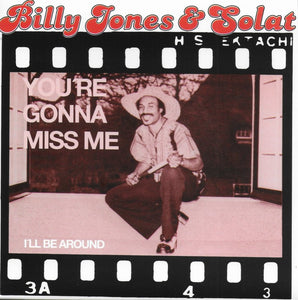 Billy Jones & Solat - You're gonna miss me / I'll be around (Limited edition, rood vinyl)