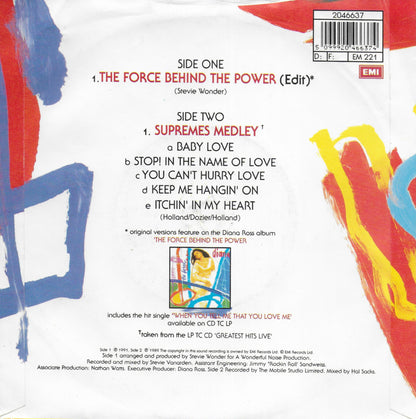 Diana Ross - The force behind the power / Supremes medley (Engelse uitgave)