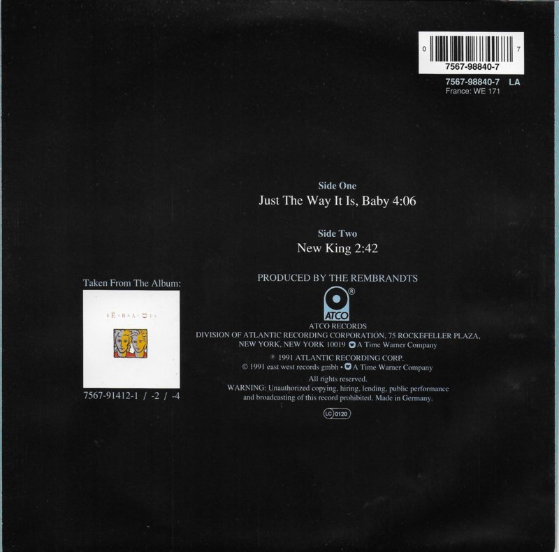 Rembrandts - Just the way it is, baby