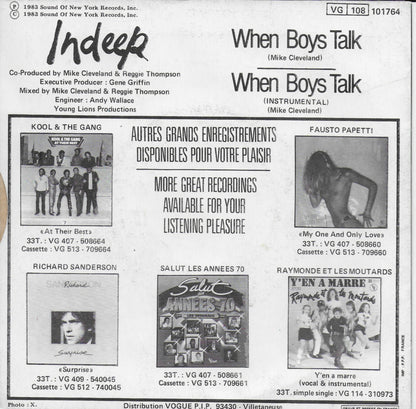 Indeep - When boys talk