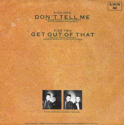 Blancmange - Don't tell me (Duitse uitgave)