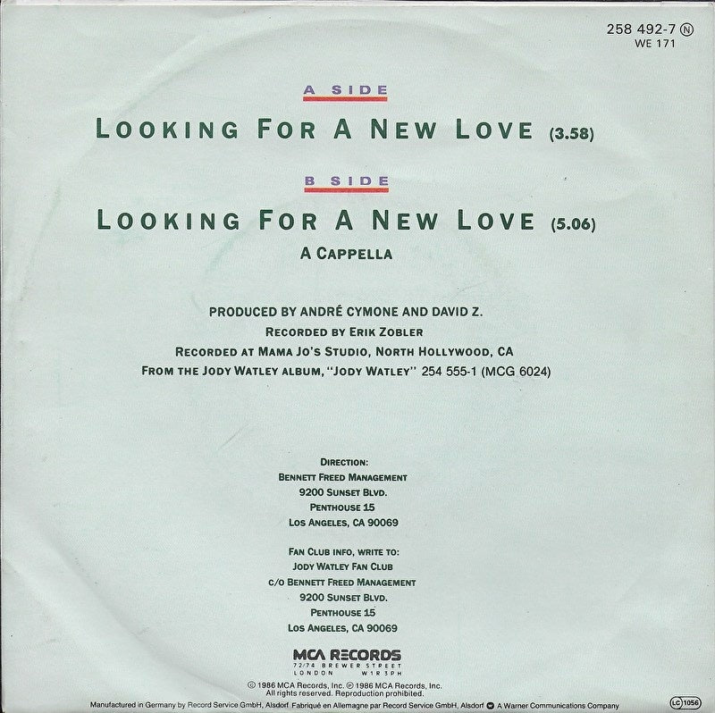 Jody Watley - Looking for a new love