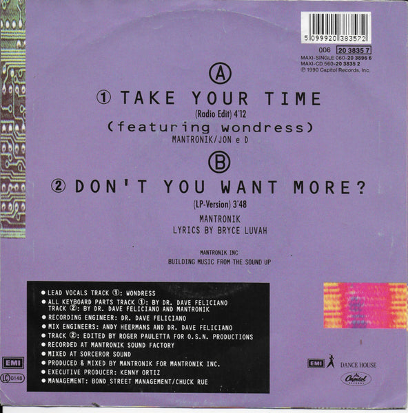 Mantronix feat. Wondress - Take your time