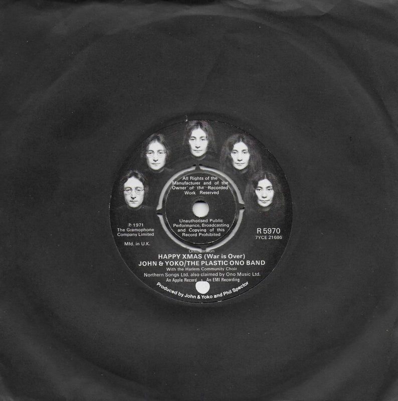 John Lennon & Yoko Ono - Happy X-mas (war is over) (Engelse uitgave)