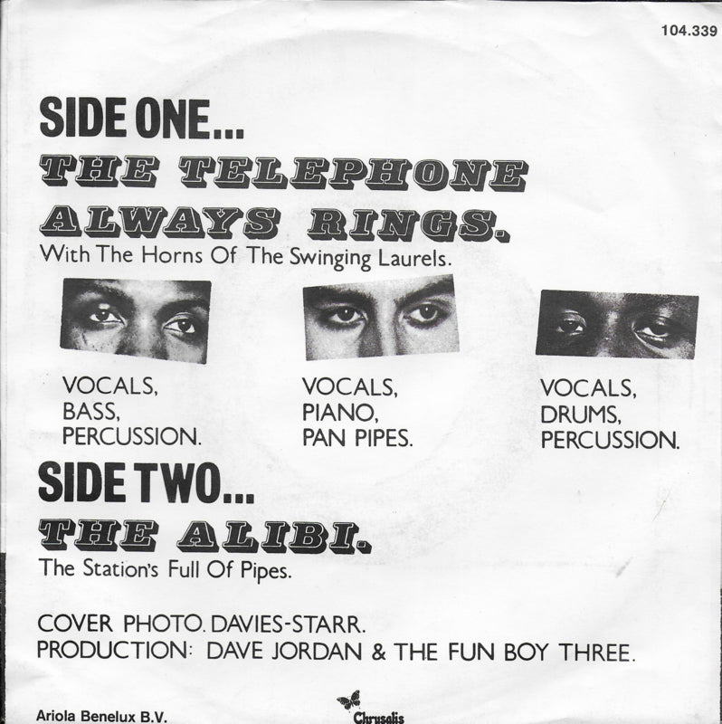 Fun Boy Three - The telephone always rings