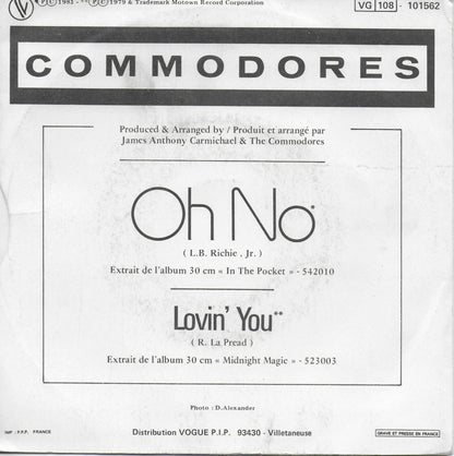 Commodores - Oh no