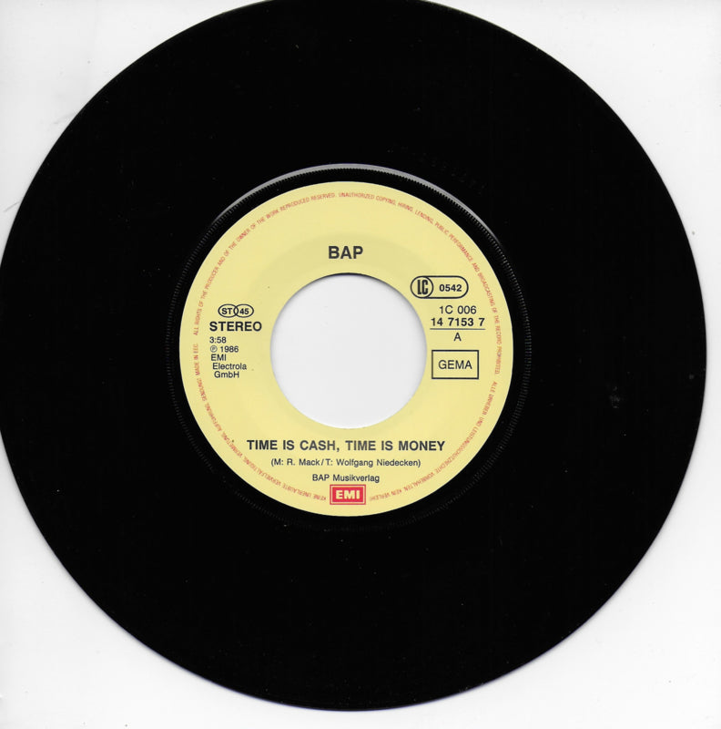 BAP - Time is cash, time is money
