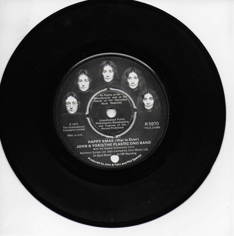 John Lennon & Yoko Ono - Happy X-mas (war is over) (Engelse uitgave)