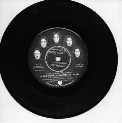 John Lennon & Yoko Ono - Happy X-mas (war is over) (Engelse uitgave)