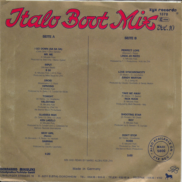Various - Italo Boot Mix Vol. 10