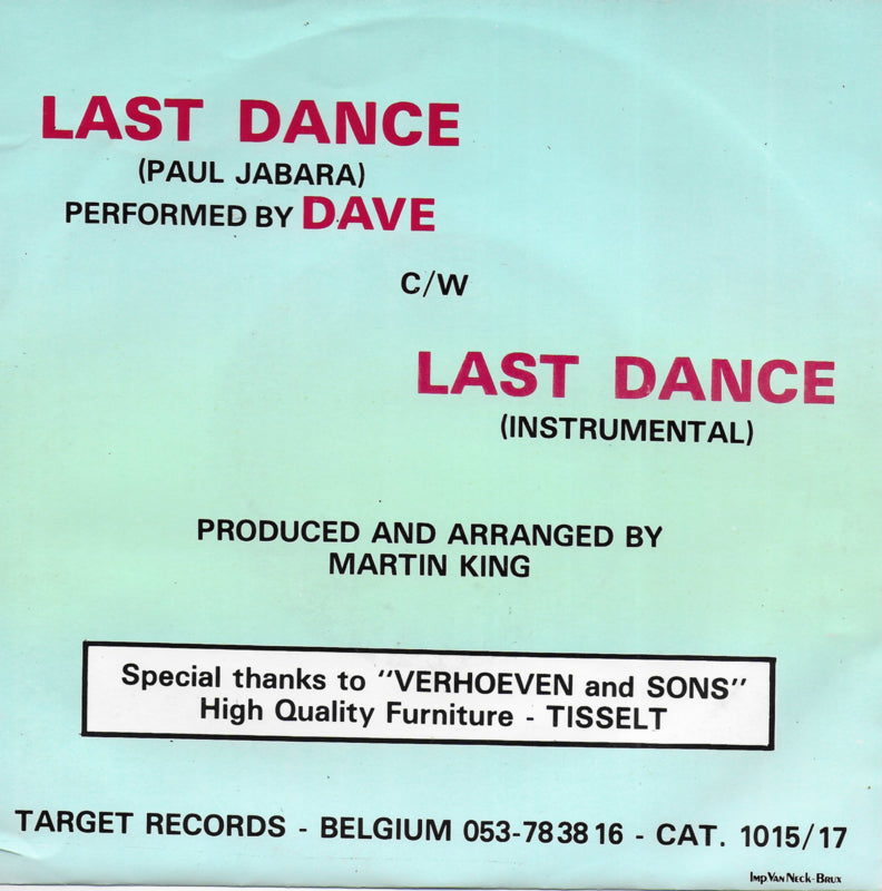 Dave - Last dance