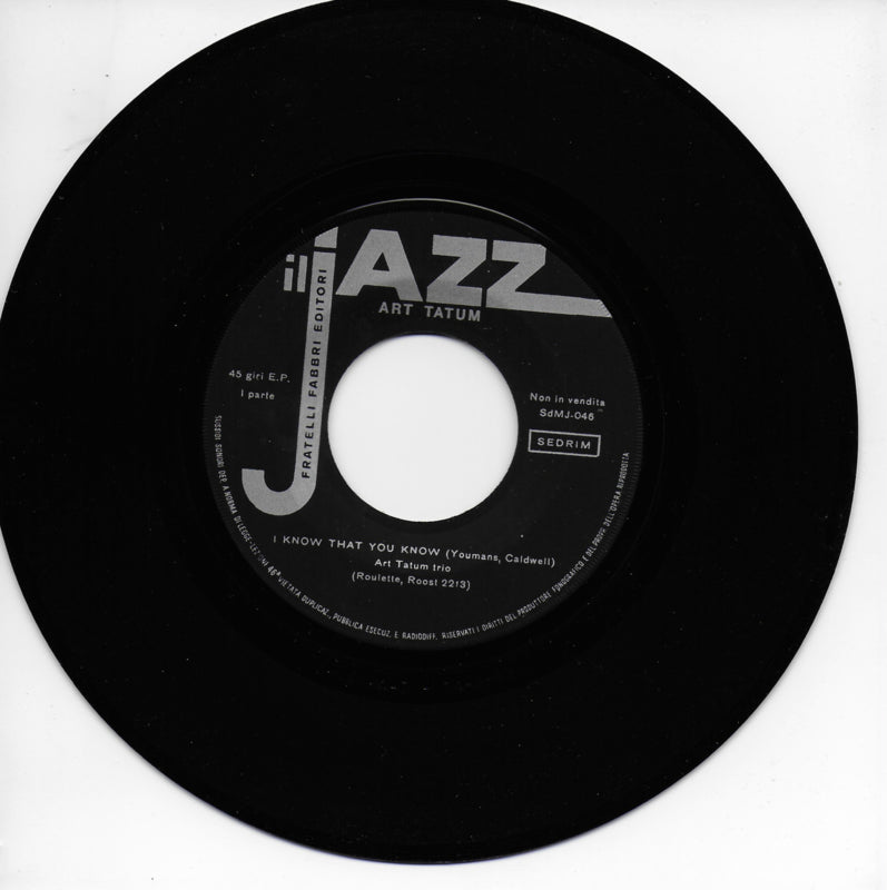 Art Tatum - I know that you know (Italiaanse uitgave)