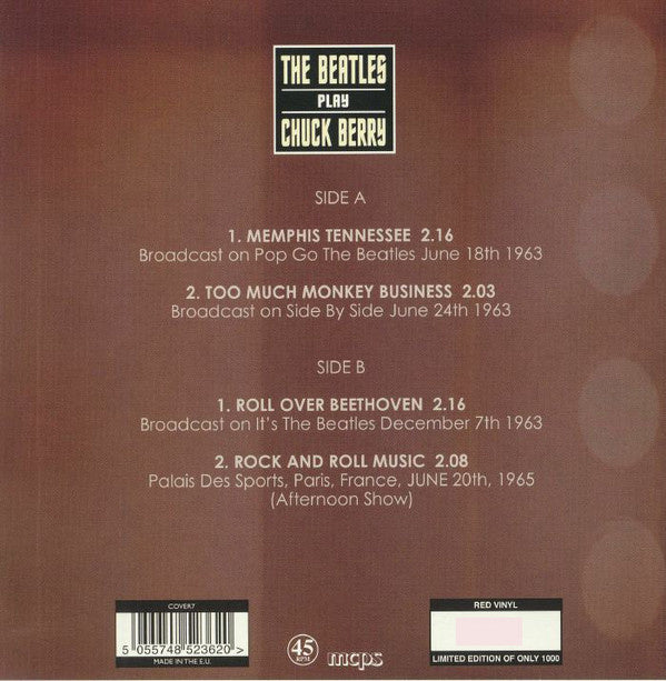 Beatles - Play Chuck Berry (Limited edition, rood vinyl)