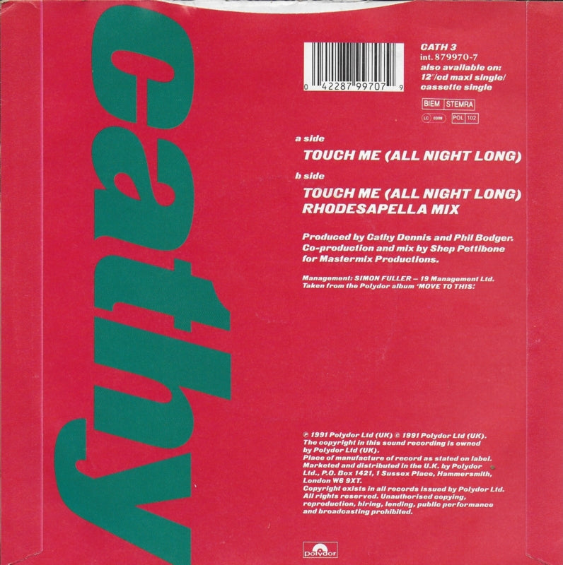 Cathy Dennis - Touch me (all night long)