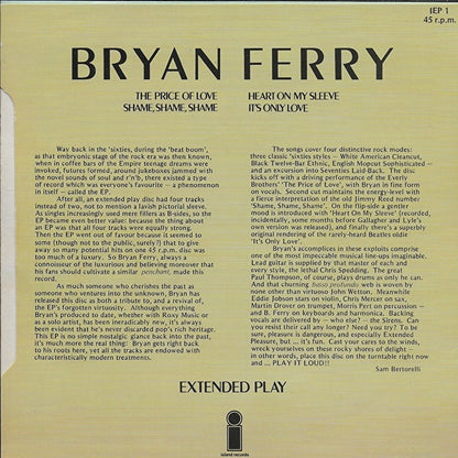 Bryan Ferry - The price of love (extended play)