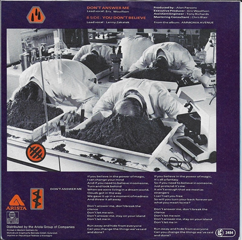 Alan Parsons Project - Don't answer me