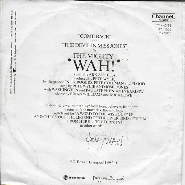 Mighty Wah! - Come back