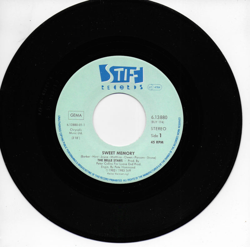 Belle Stars - Sweet memory / Sign of the times (Duitse uitgave)