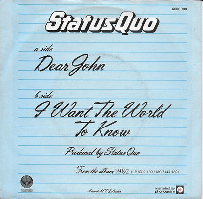 Status Quo - Dear John