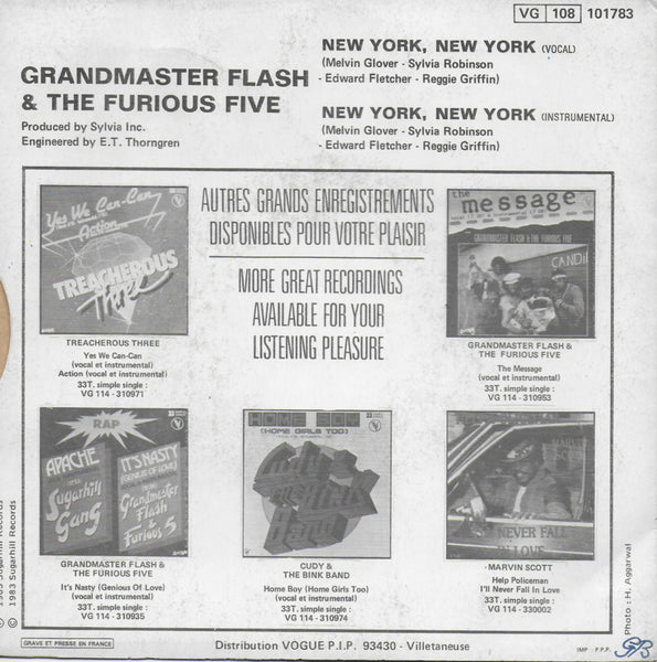 Grandmaster Flash & The Furious Five - New York, New York