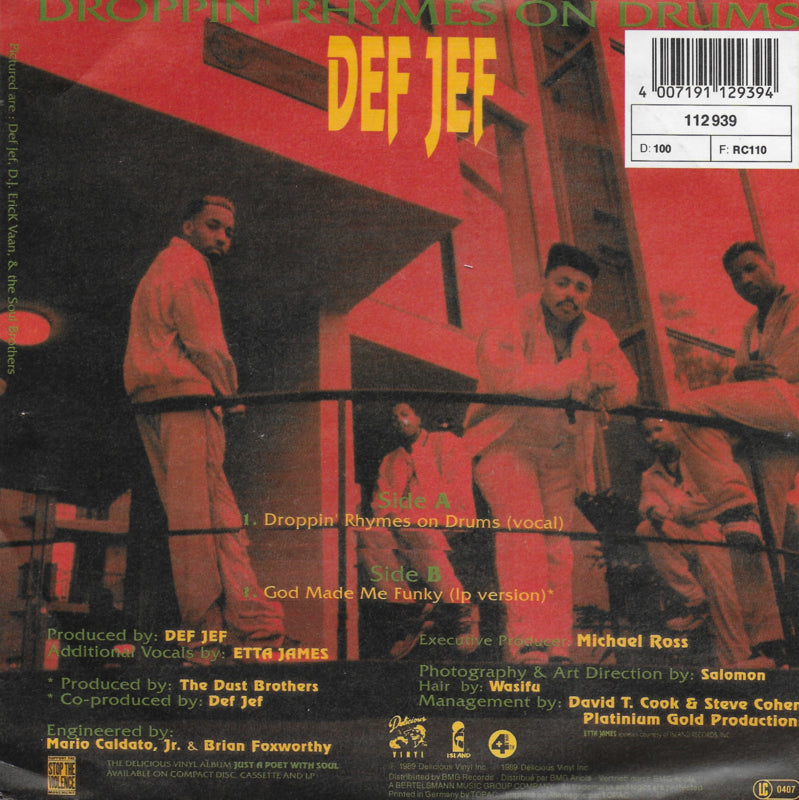 Def Jef feat. Etta James - Droppin' rhymes on drums