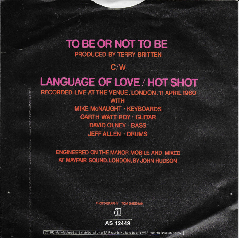 B.A. Robertson - To be or not to be