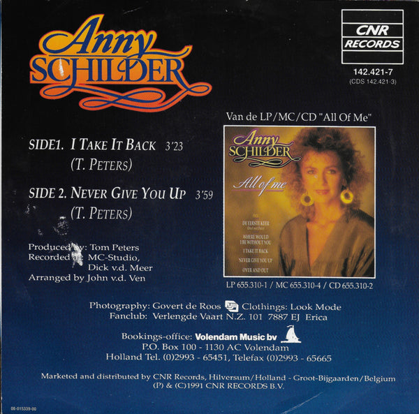 Anny Schilder - I take it back