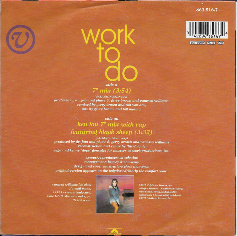 Vanessa Williams - Work to do