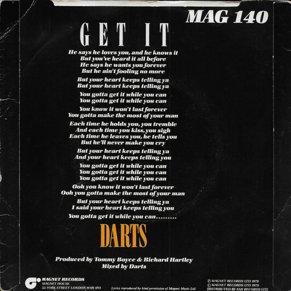 Darts - Get it (Engelse uitgave)