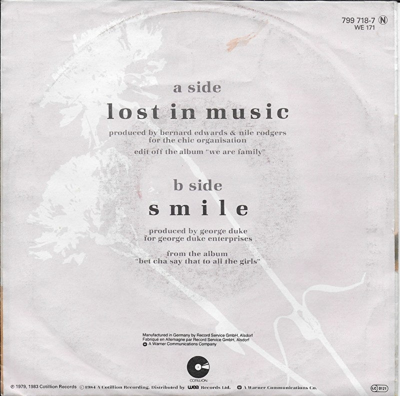 Sister Sledge - Lost in music (1984 uitgave)