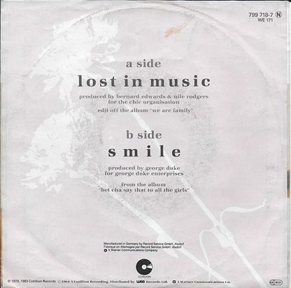 Sister Sledge - Lost in music (1984 uitgave)