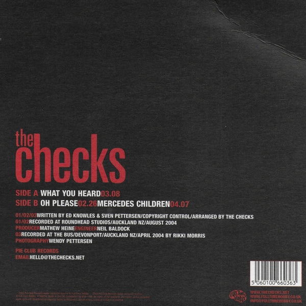 Checks - What you heard