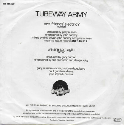 Tubeway Army - Are friends electric? (Duitse uitgave)