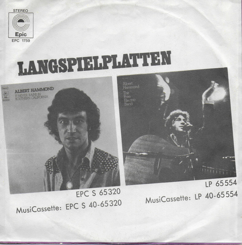 Albert Hammond - The peacemaker (Duitse uitgave)