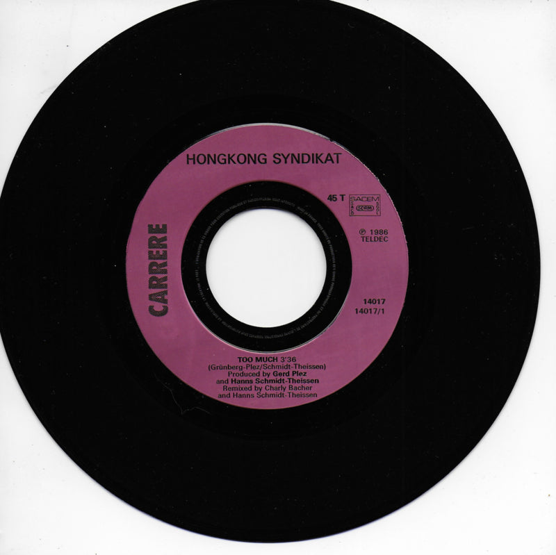 Hongkong Syndikat - Too much (Franse uitgave)