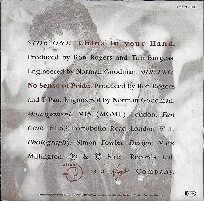 T'Pau - China in your hand