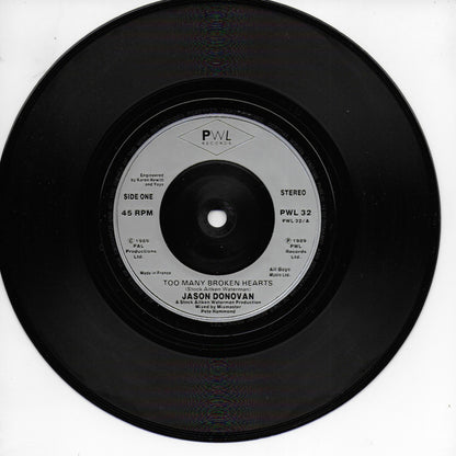 Jason Donovan - Too many broken hearts (Engelse uitgave)