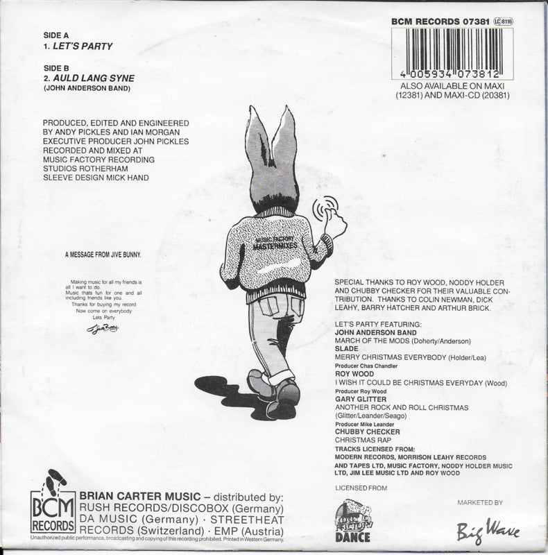 Jive Bunny and the Mastermixers - Let's party
