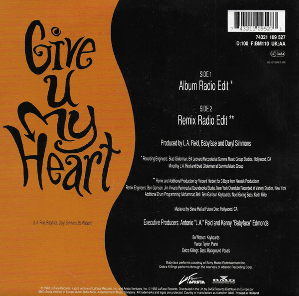 Babyface feat. Toni Braxton - Give u my heart