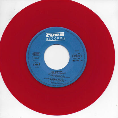Pia Zadora - Let's dance tonight (Duitse uitgave) (rood vinyl)