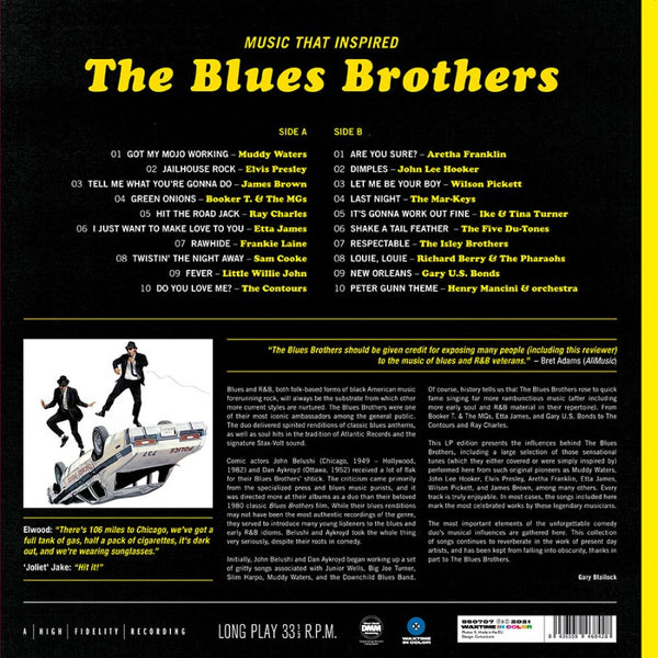 Various - Music That Inspired The Blues Brothers (Limited edition, blue vinyl) (LP)