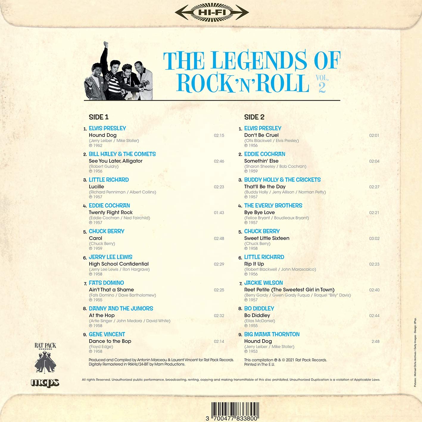 Various - The Legends Of Rock 'N' Roll Vol. 2 (Limited edition, glow in the dark vinyl) (LP)
